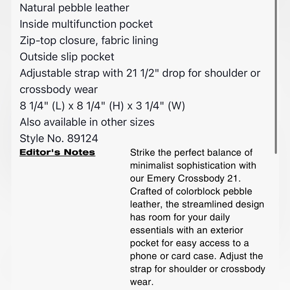 Coach Emory Crossbody 21 in hibiscus - Picture 7 of 7
